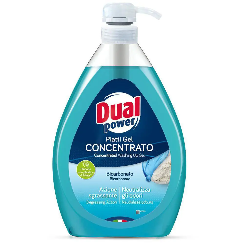 Zdjęcie produktu Skoncentrowany Żel do mycia naczyń z octem Dual Power Bicarbonato płyn do naczyń 1l