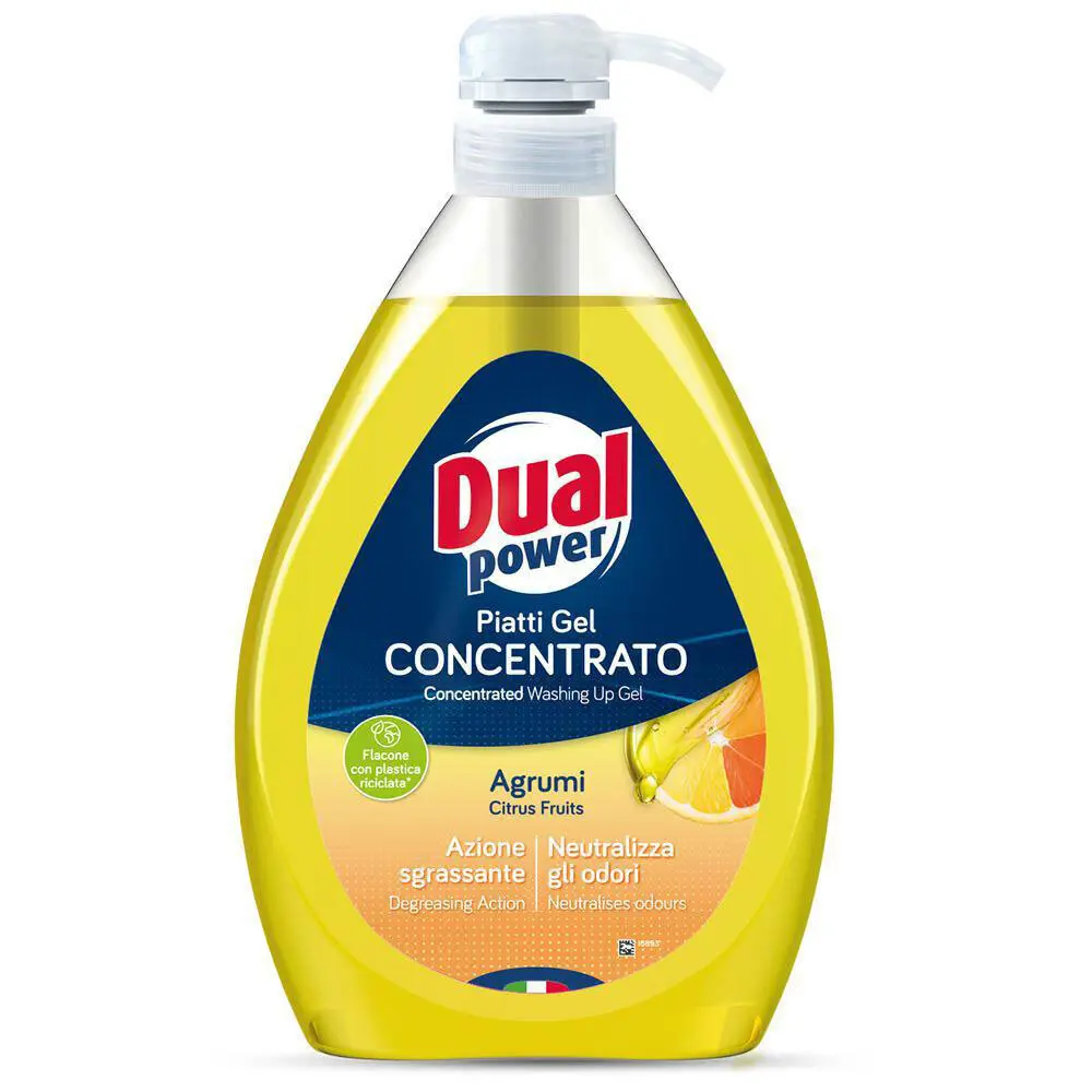 Zdjęcie produktu Skoncentrowany Żel do mycia naczyń z octem Dual Power Citrus Fruit płyn do naczyń 1l