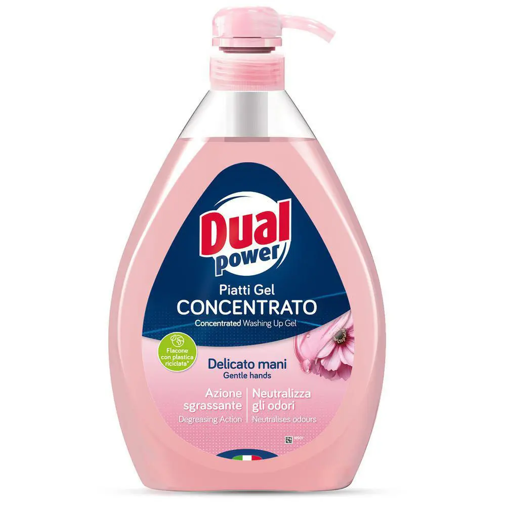 Zdjęcie produktu Skoncentrowany Żel do mycia naczyń z octem Dual Power Delicato płyn do naczyń 1l