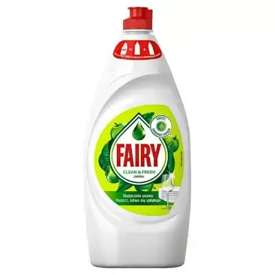 Zdjęcie produktu Płyn do mycia naczyń Fairy Jabłko skoncentrowany skutecznie pochłania tłuszcz 900 ml