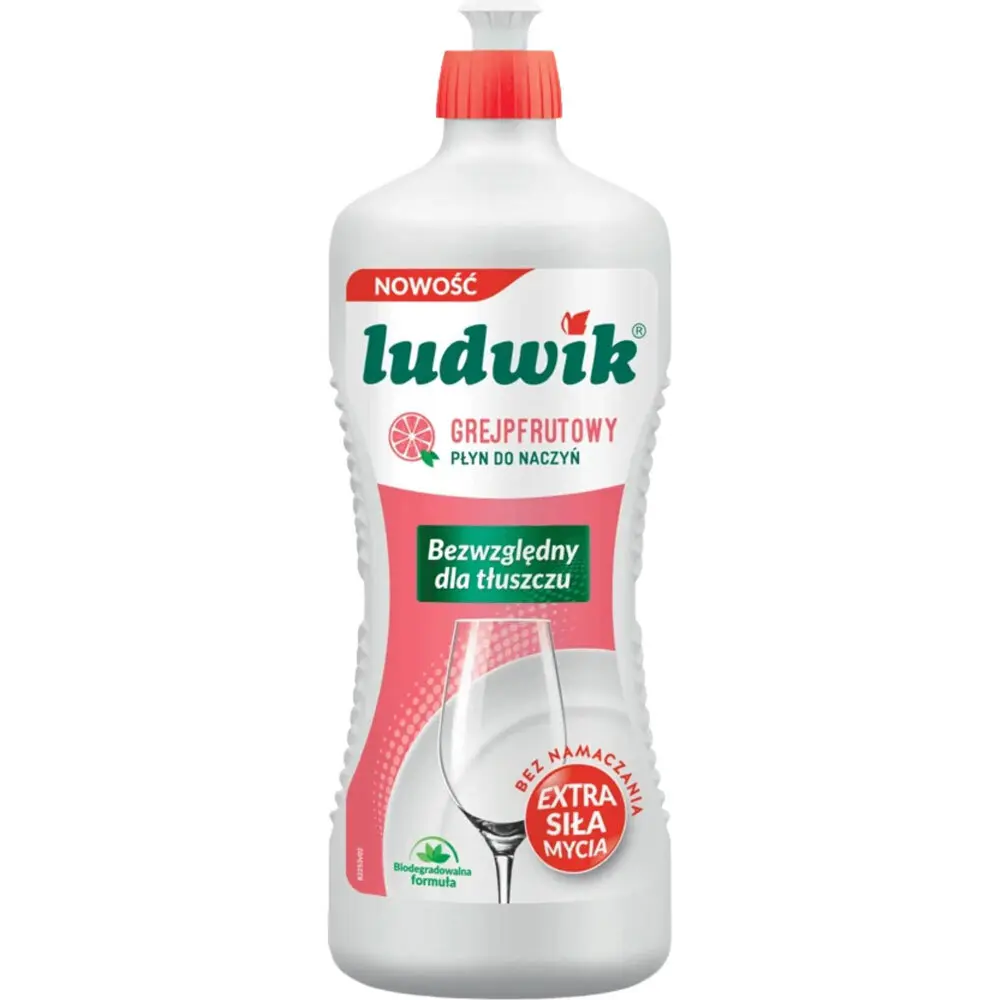 Zdjęcie produktu Płyn do mycia naczyń Ludwik Grejfrutowy bezwzględny dla tłuszczu wydajny 450 ml