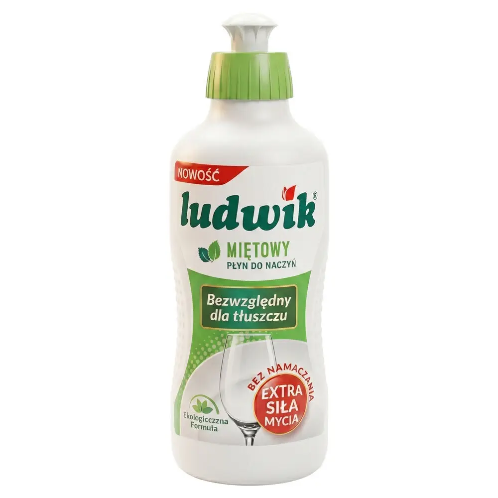 Zdjęcie produktu Płyn do mycia naczyń Ludwik Miętowy bezwzględny dla tłuszczu wydajny 250 ml