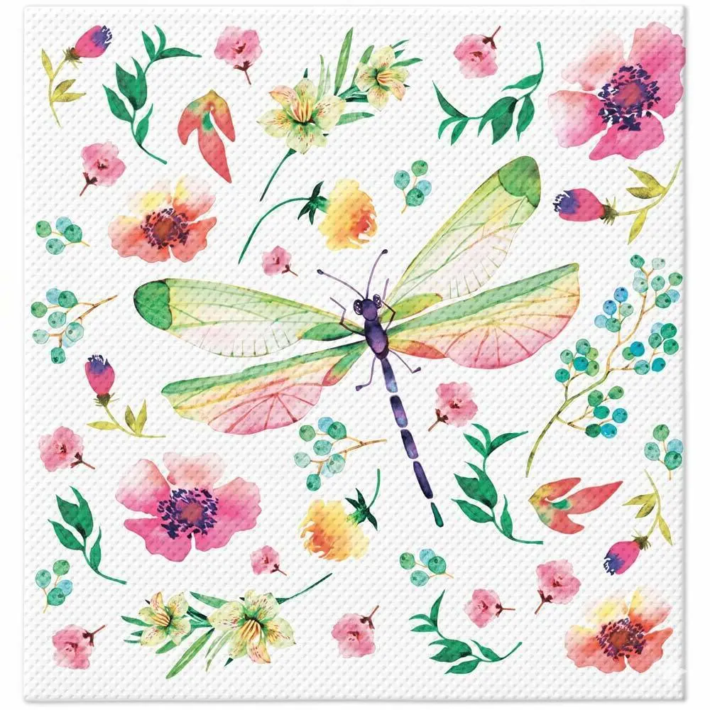 Zdjęcie produktu Serwetki Papierowe Ozdobne na Stół PAW TaT Pastel Dragonfly 38x40cm 20szt./opak.