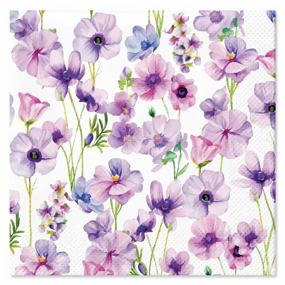 Zdjęcie produktu Serwetki Papierowe Ozdobne na Stół PAW TaT Wild Violet 38x40cm 20szt./opak.