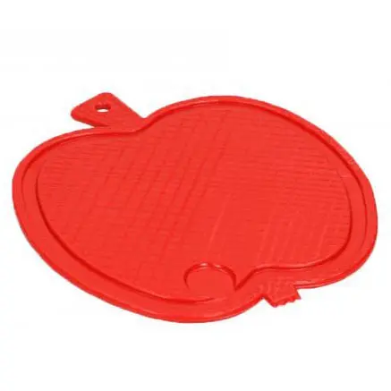 Zdjęcie produktu Deska do krojenia plastikowa antypoślizgowa Jabłko 23x21 cm mycie w zmywarce mix kolor 1szt. 