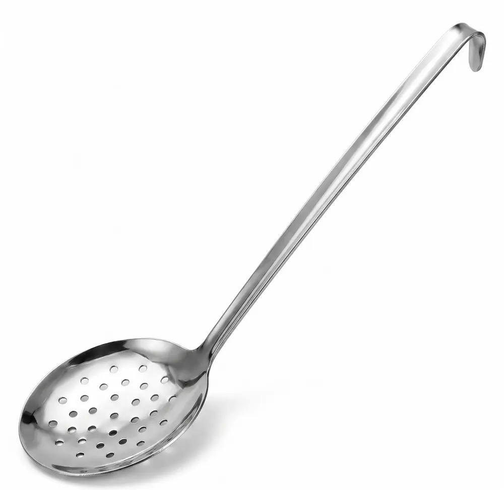 Zdjęcie produktu Szumówka nierdzewna łyżka cedzakowa do pierogów warzyw Fi 10,5 cm dł. 38cm