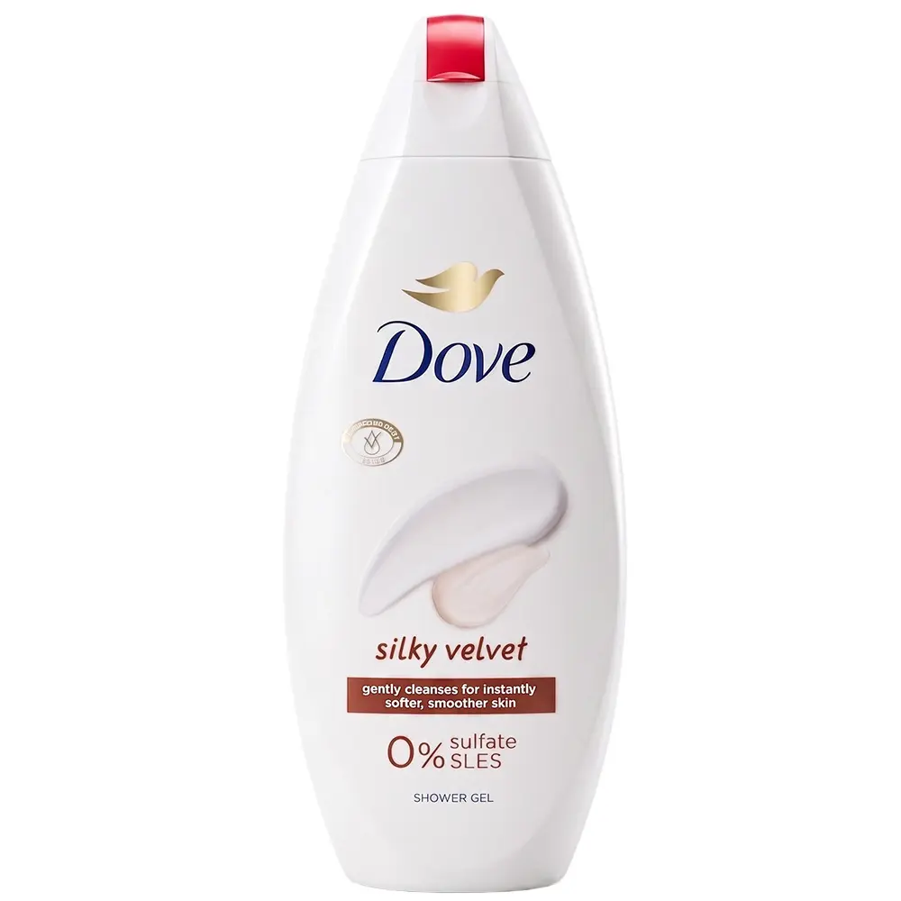 Zdjęcie produktu Dove silky velvet żel pod prysznic nawilżający kremowy 250ml