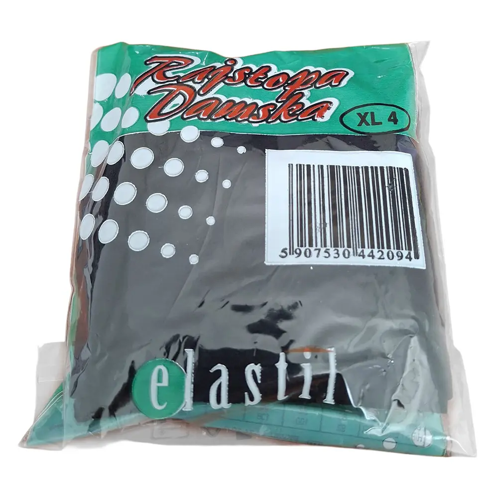 Zdjęcie produktu Rajstopy damskie elastil czarne komfortowe rozmiar 4 xl
