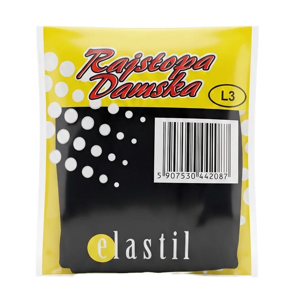 Zdjęcie produktu Rajstopy elastil 20 den rozmiar 3 l czarne klasyczne gładkie