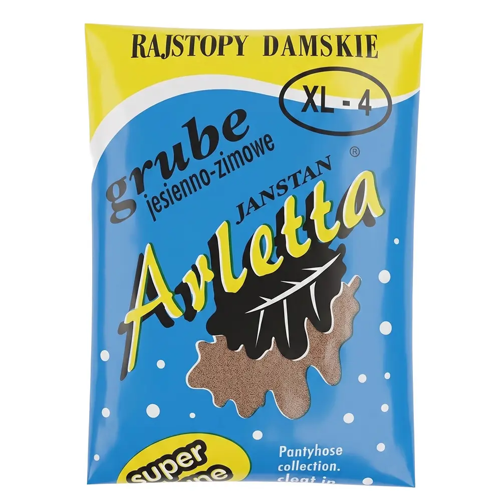 Zdjęcie produktu Rajstopy damskie elastyczne grube jesienno zimowe brązowe xl-4