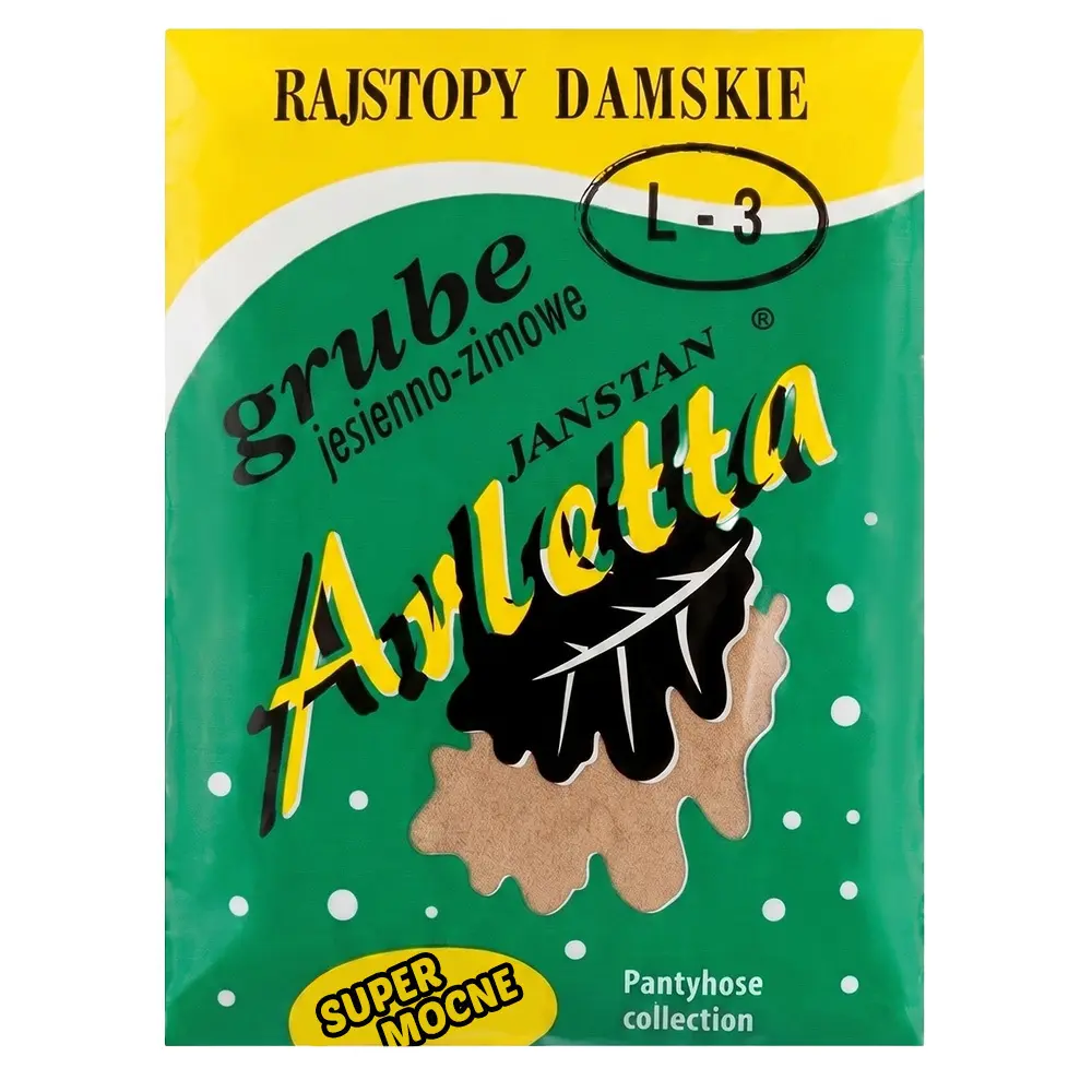 Zdjęcie produktu Rajstopy damskie grube jesienno zimowe elastyczne brązowe rozmiar l-3