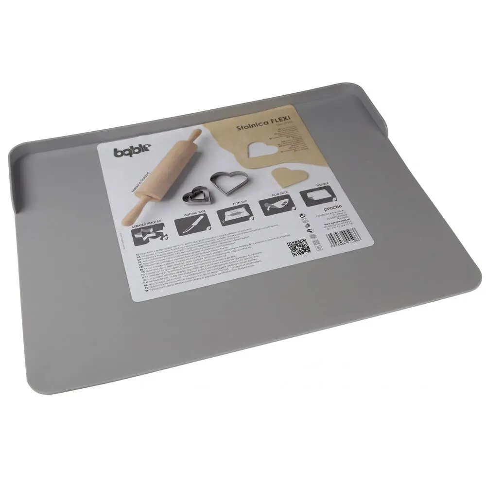 Zdjęcie produktu Stolnica Silikonowa Mata Kuchenna Practic zwijana duża flexi 29x29 cm mix kolor 1 szt.