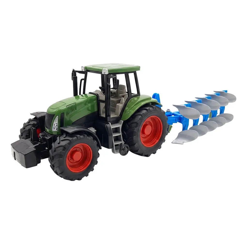Zdjęcie produktu Traktor z pługiem duża maszyna rolnicza zabawka dla dzieci zestaw rolniczy 34 cm