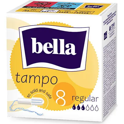 Zdjęcie produktu Tampony Higieniczne Bella Tampo Regular na dni z umiarkowanym krwawieniem 8 sztuk