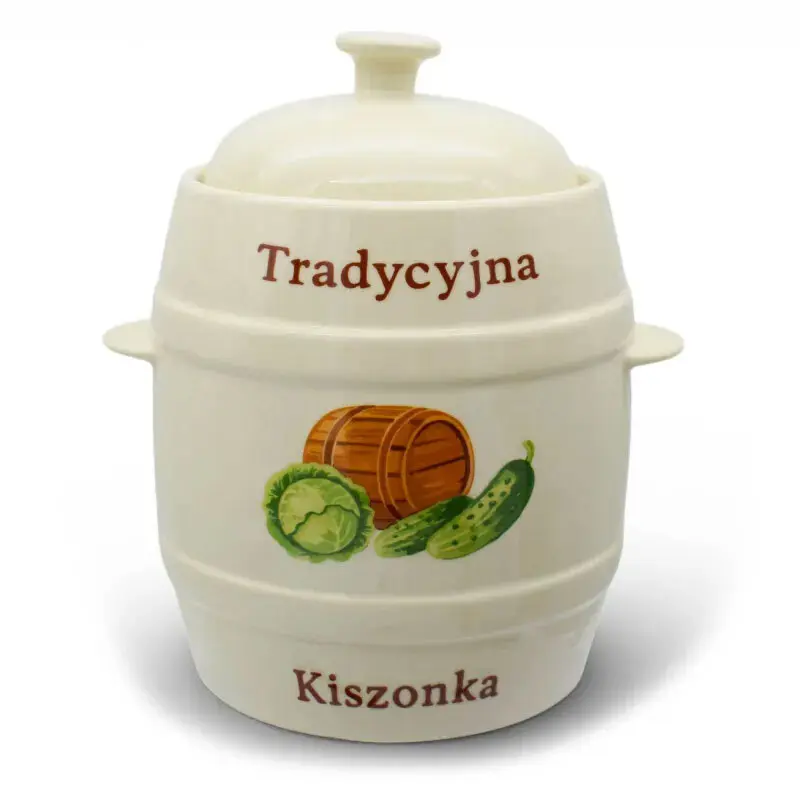 Zdjęcie produktu Beczka Kamionkowa Hermetyczna garniec do kiszenia ogórków kapusty 3L