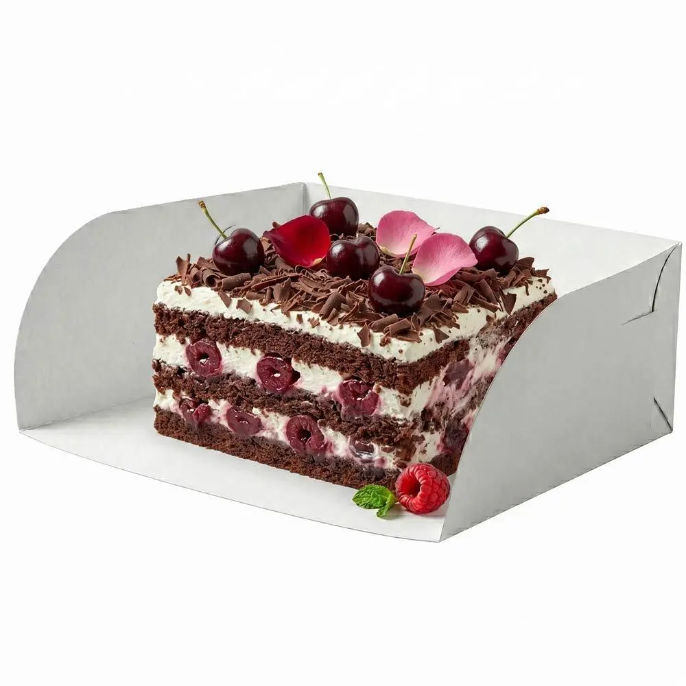 Zdjęcie produktu Półkarton Cukierniczy na Ciasto Ekologiczne Pudełko opakowanie 14x18x5x6cm BEZ SUP 100szt.