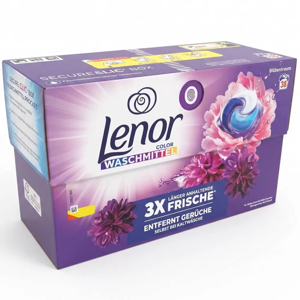 Zdjęcie produktu Kapsułkii do Prania Tkanin Kolorowych Lenor Blutentraum do kolorów 38 szt.