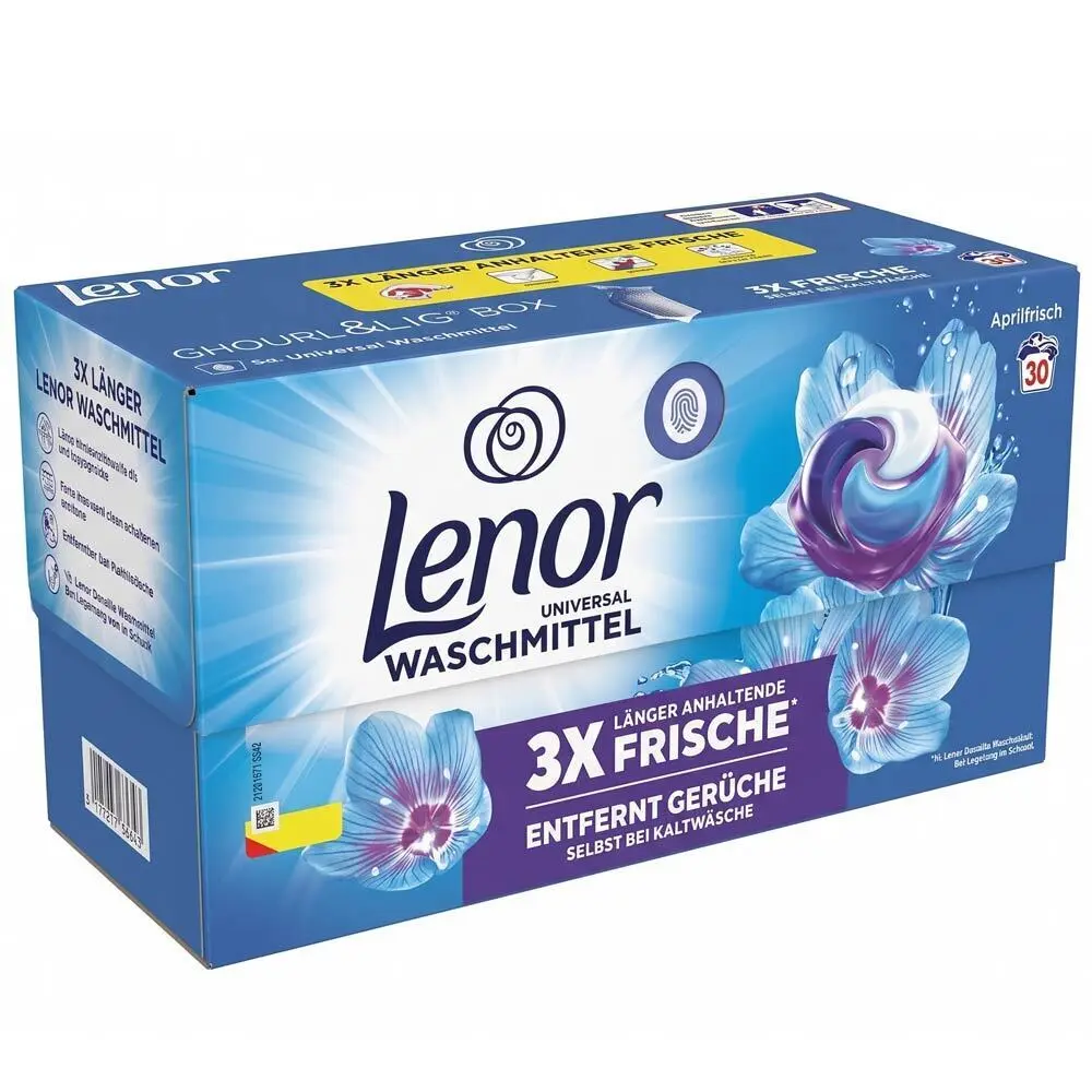 Zdjęcie produktu Kapsułki do Prania Uniwersalne Lenor do tkanin białych i kolorowych 30 szt.