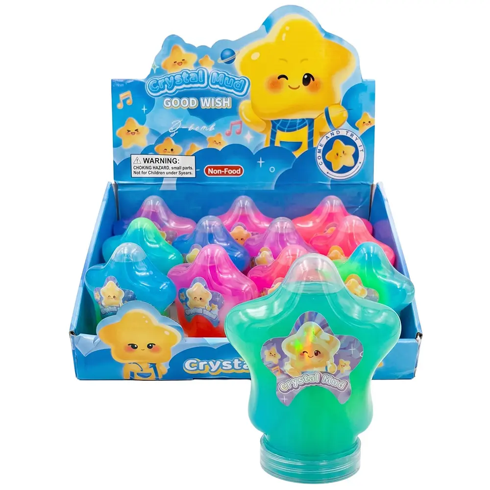 Zdjęcie produktu Slime glut crystal mud masa żelowa gniotek gwiazda 12 cm
