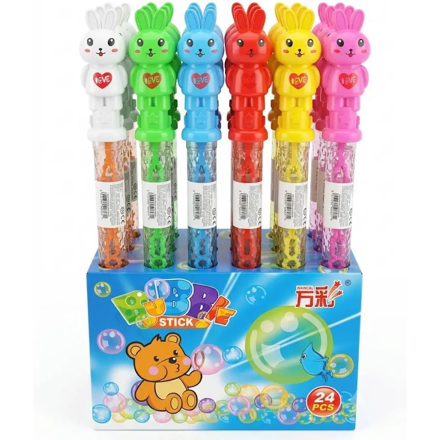 Zdjęcie produktu Bańki mydlane Kotek płyn do baniek zabawka ogrodowa dla dzieci 26cm mix kolor 1 szt.