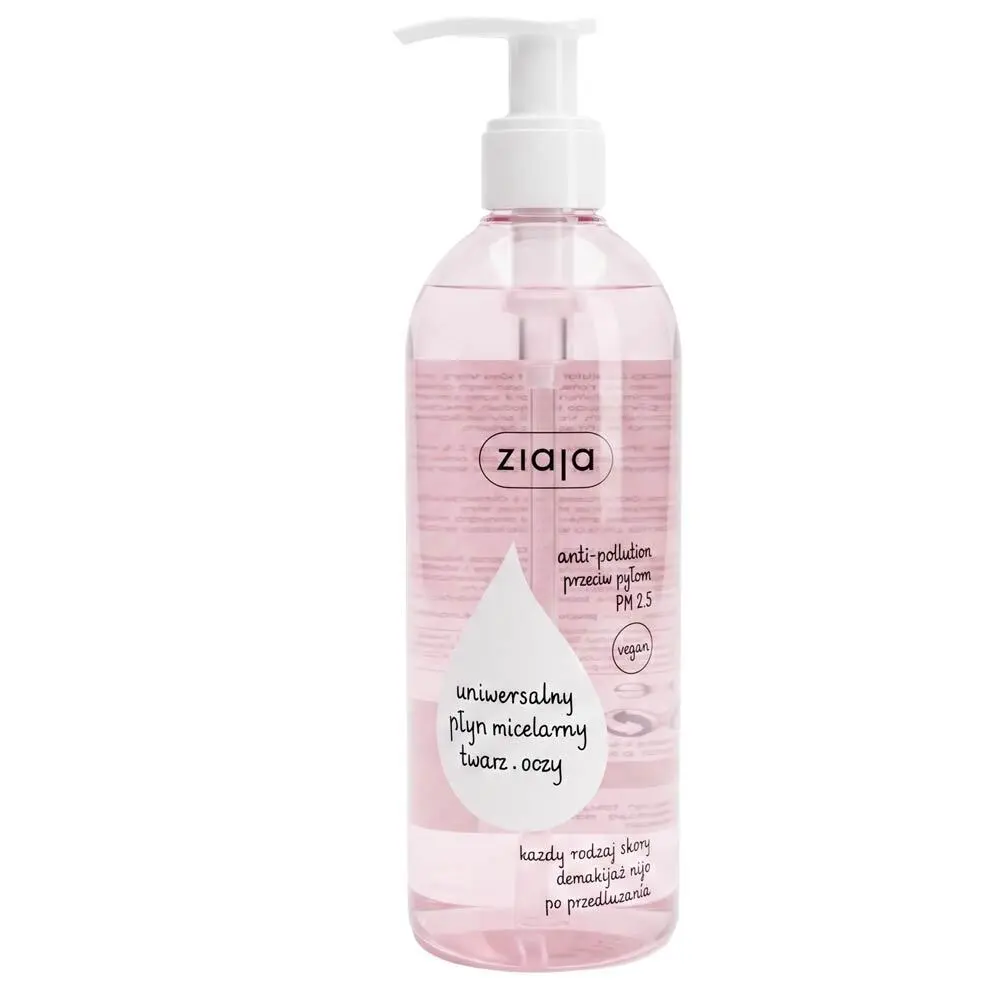 Zdjęcie produktu Uniwersalny Płyn Micelarny do demakijażu twarzy i oczu Ziaja nawilżający 390 ml