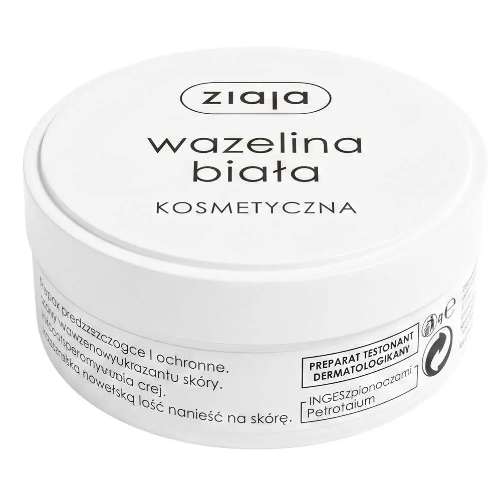 Zdjęcie produktu Wazelina Biała Kosmetyczna Ziaja natłuszcza i chroni skórę regeneruje naskórek 50 ml