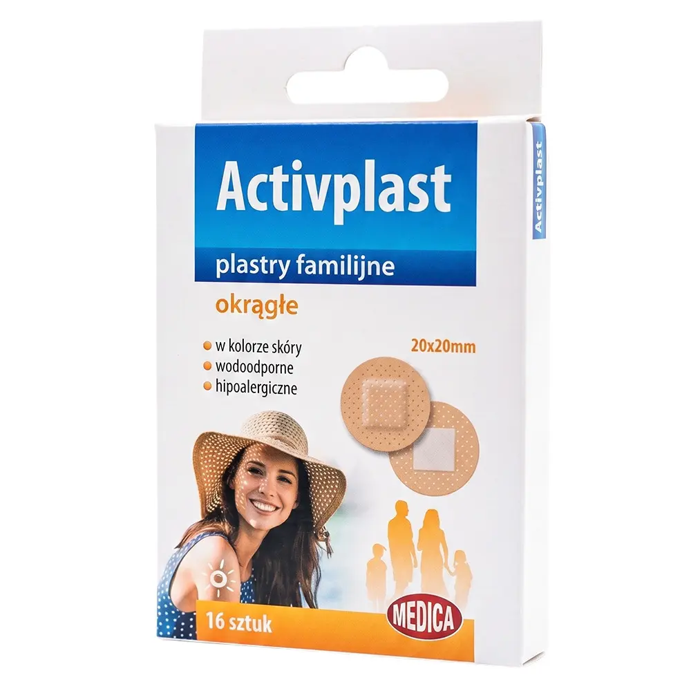 Zdjęcie produktu Plastry okrągłe medica wodoodporne hipoalergiczne 2cm 16 szt