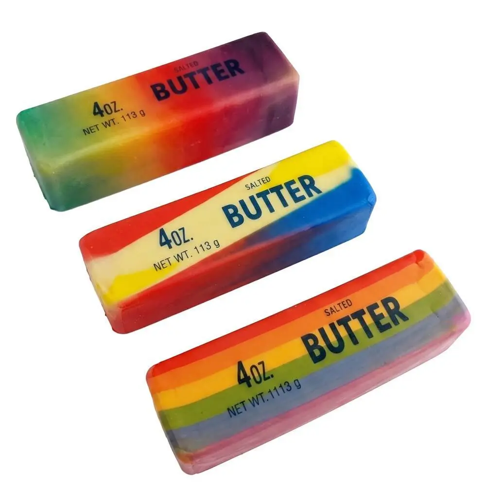 Zdjęcie produktu Wciągający Gniotek Antystresowy Masło Tęczowe Butter zabawka do ściskania powraca do Kształtu 1 szt.