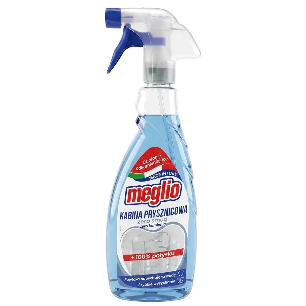 Zdjęcie produktu Płyn do mycia Kabiny prysznicowej Zero Smug z powłoką odpychającą wodę odkamieniający Made in Italy 650 ml