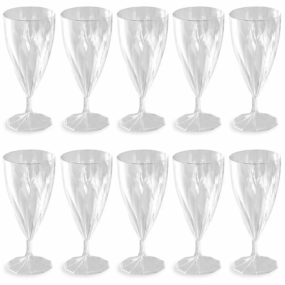Zdjęcie produktu Zestaw 10 Kieliszków do Wina Szampana Transparentne Eleganckie 150ml