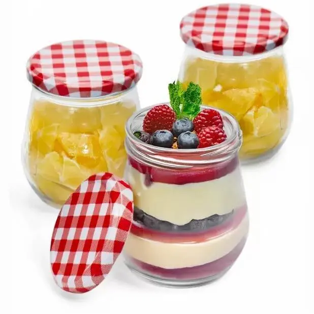 Zdjęcie produktu Słoik Słoiczek Szklany z zakrętką wieczkiem na przetwory przyprawy 200ml mix kolor 1 szt.