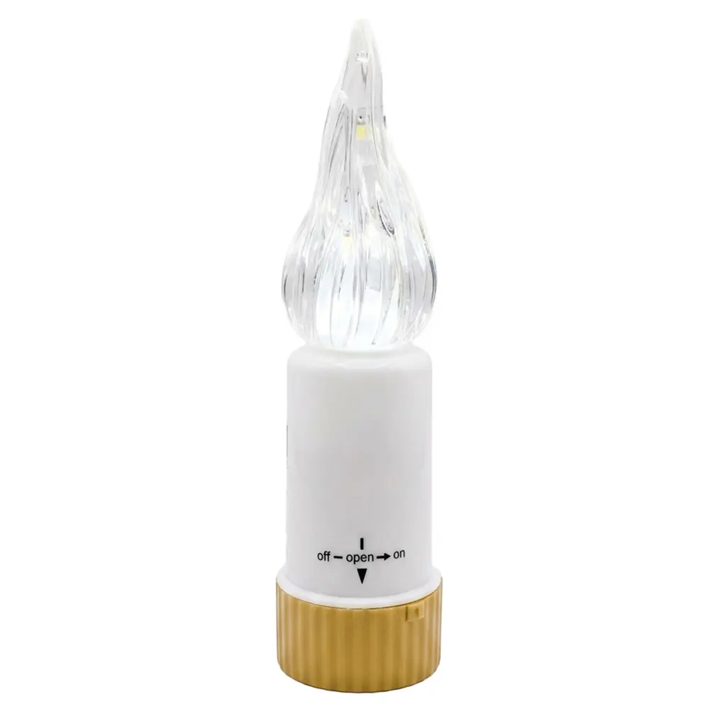 Zdjęcie produktu Wkład led do zniczy żywy płomień biały zimny 14,5cm baterie w zestawie