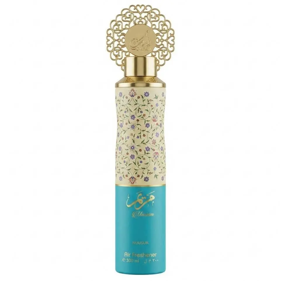 Zdjęcie produktu Odświeżacz Powietrza Dubajski Zapach do Domu Nusuk Miriam Owocowo Kwiatowy Spray 300ml