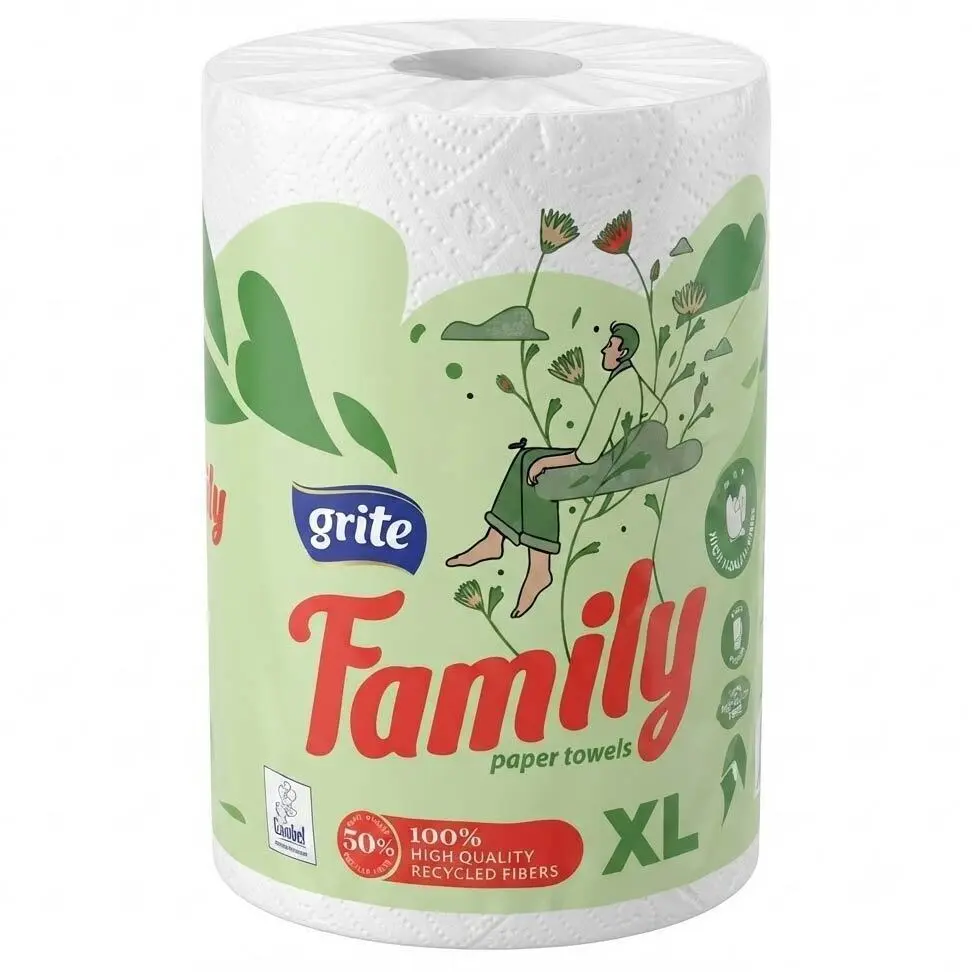 Zdjęcie produktu Ręcznik papierowy Grite Family Paper Towels XL 2 warstwy 250 listków