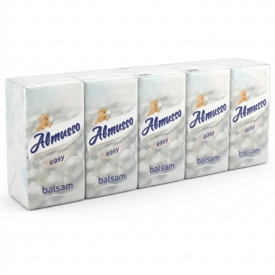 Zdjęcie produktu Chusteczki Higieniczne Jednorazowe Almusso Easy Balsam 10 x 9szt.
