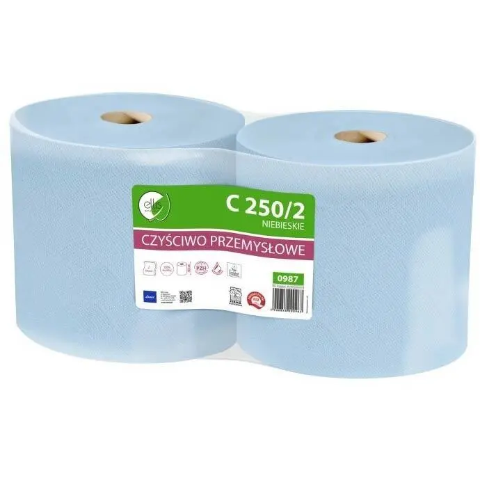 Zdjęcie produktu Ręcznik Papierowy Czyściwo Cellulozowe Eliis Niebieskie Czyściwo Przemysłowe Klejone 2 warstwy C250/2 