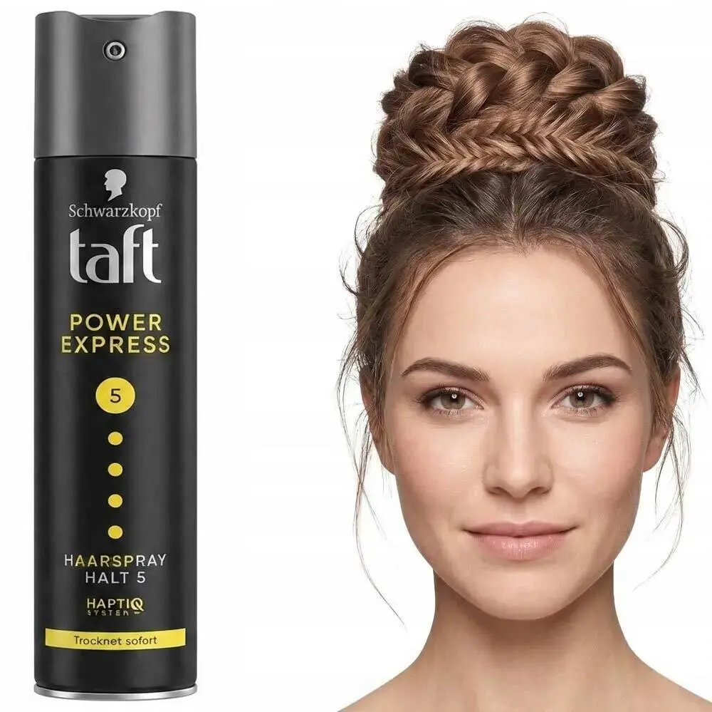 Zdjęcie produktu Lakier do włosów Taft Power Express czarny Halt 5 Schwarzkopf 250ml