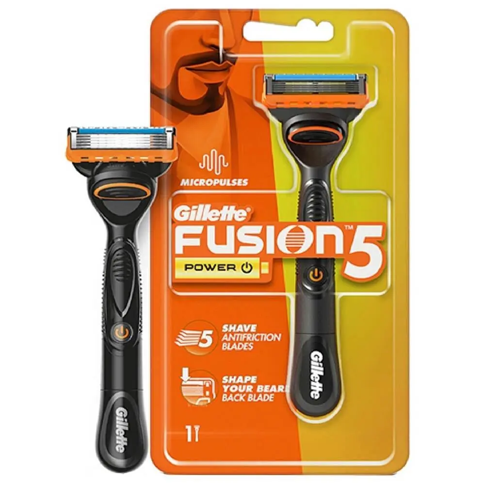 Zdjęcie produktu Maszynka do golenia dla Gillette Fusion 5 Power Micropulses z paskiem nawilżającym dla mężczyzn 1 szt.