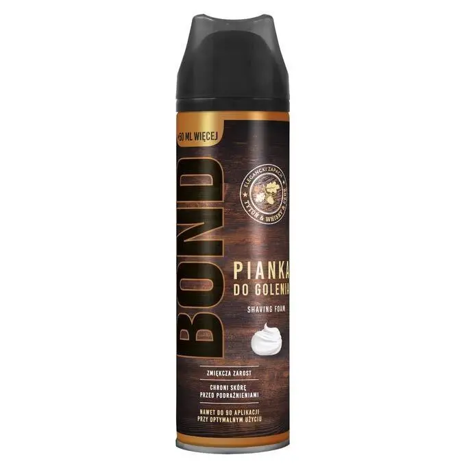Zdjęcie produktu Pianka do golenia Bond Whisky zmiękcza zarost golenie bez podraźnień 250 ml