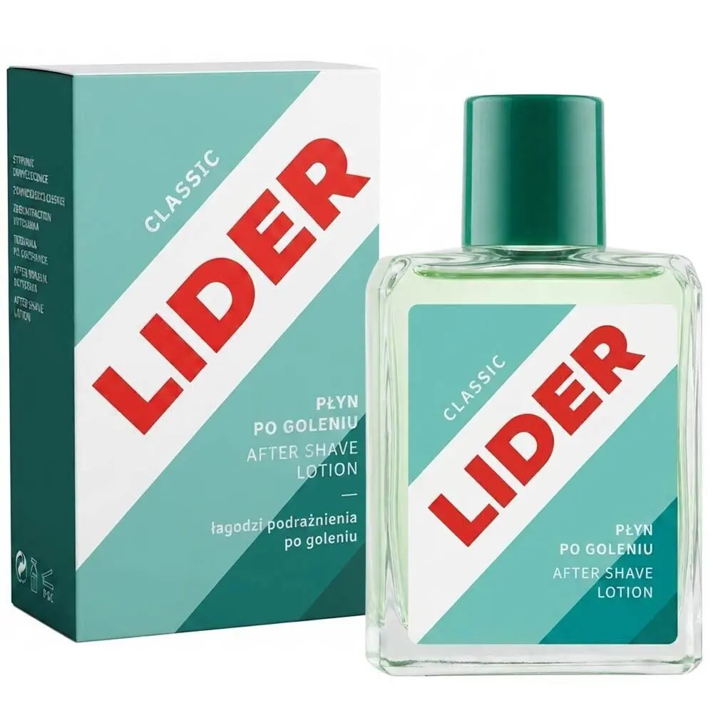 Zdjęcie produktu Płyn po goleniu Lider Classic z gliceryną prow. B5 i aloesem łagodzi podrażnienia 100 ml