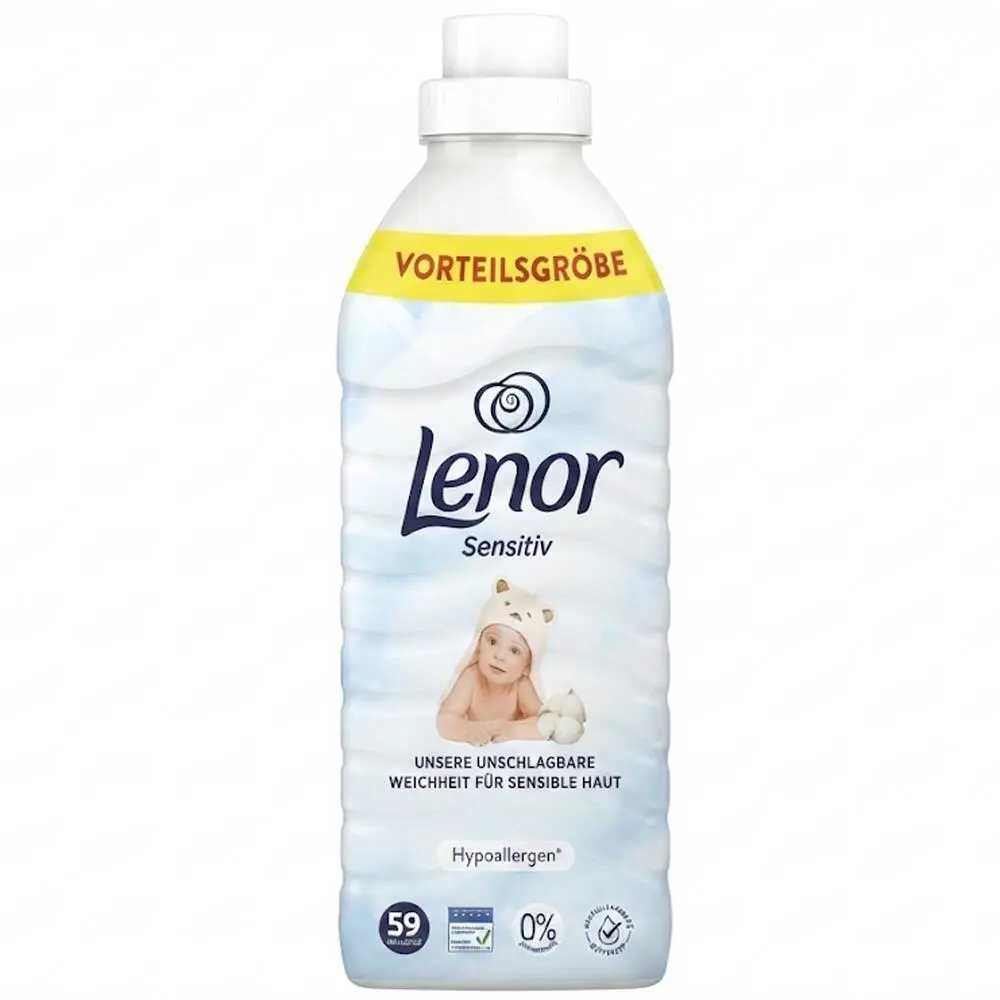 Zdjęcie produktu Płyn do płukania tkanin Lenor Sensitive hipoalergiczny dla dzieci 59 prań 1239 ml