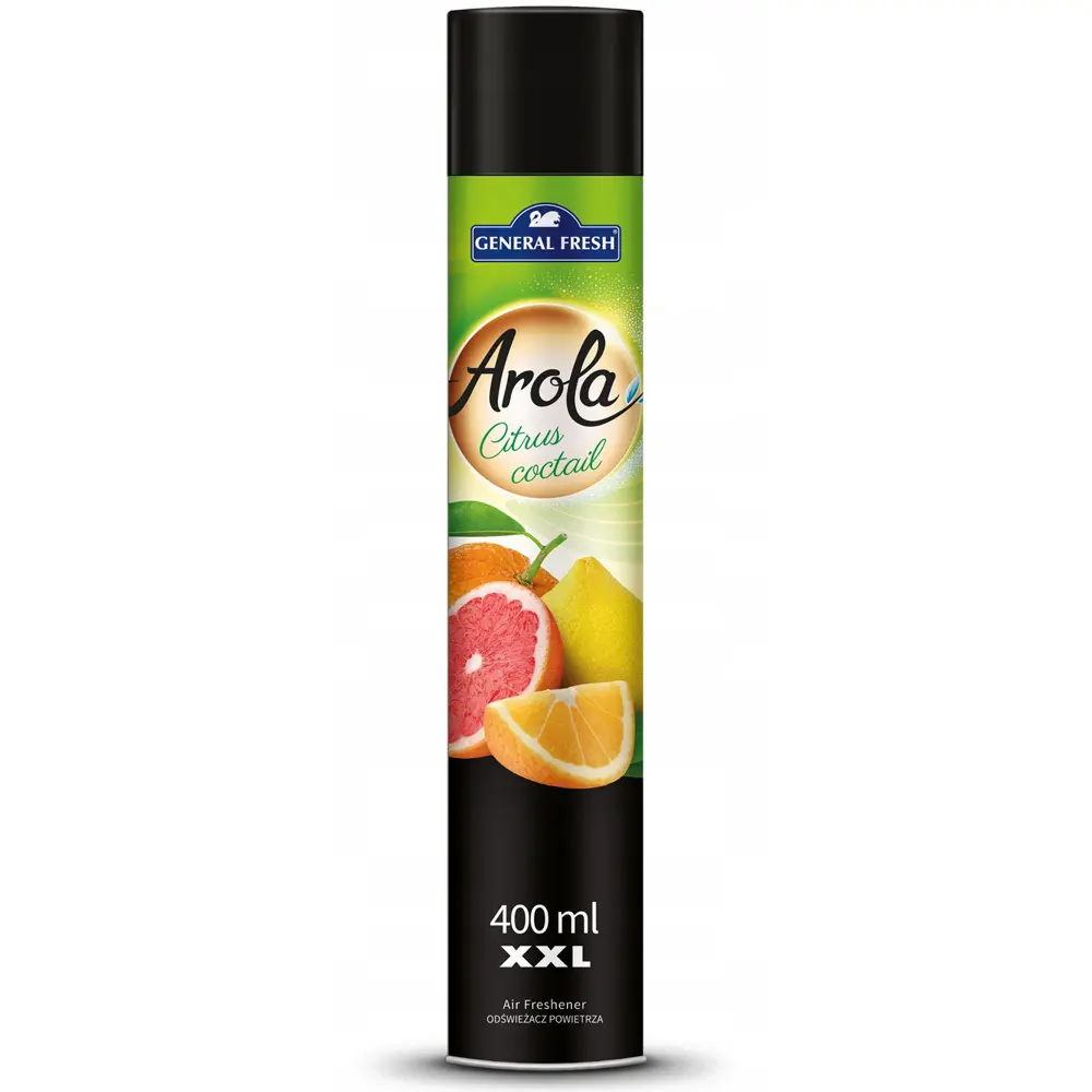 Zdjęcie produktu Odświeżacz Powietrza Arola Spray Citrus Coctail Zapach Cytrusowy XXL 400 ml