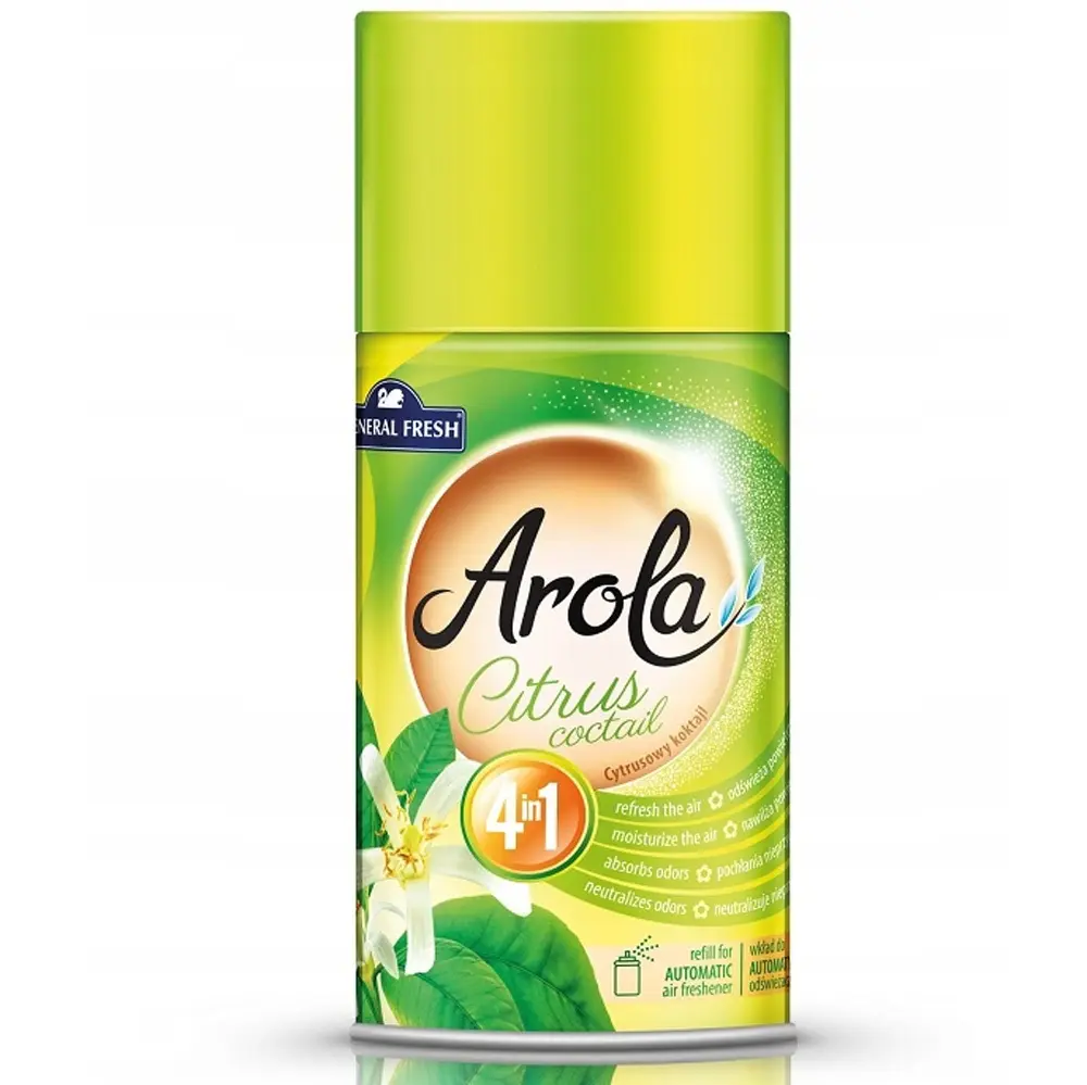 Zdjęcie produktu Odświeżacz Powietrza Arola Automatyczny Wkład Citrus Coctail Cytrusowy Koktail 250 ml