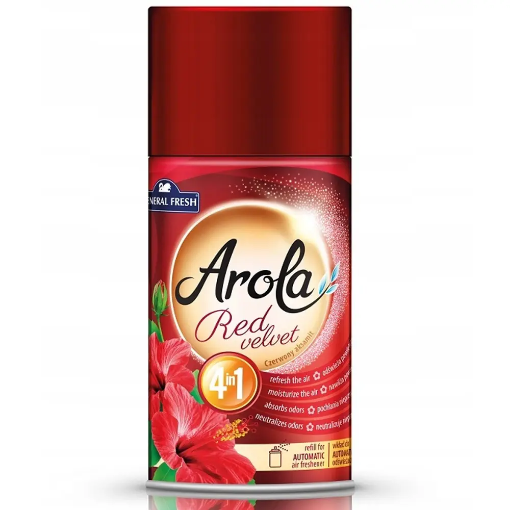 Zdjęcie produktu Odświeżacz Powietrza Arola Automatyczny Wkład Red Velvet Czerwony Aksamit 250 ml