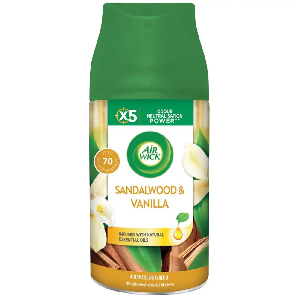 Zdjęcie produktu Odświeżacz Powietrza Automatyczny Air Wick Automatic Sandalwood&Vanilla Spray Wkład Zapas 250 ml