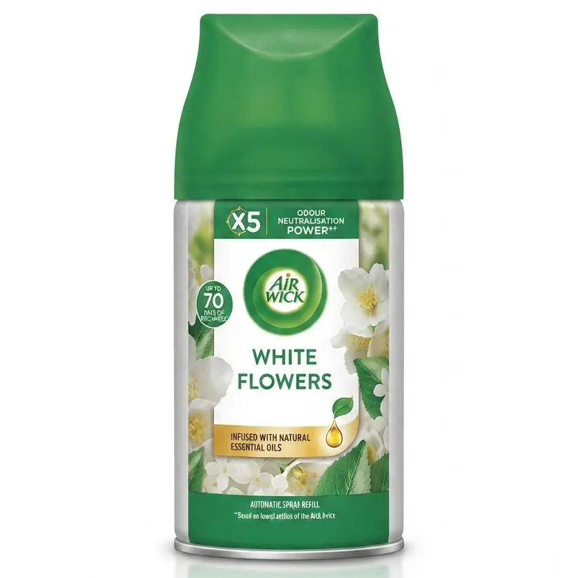 Zdjęcie produktu Odświeżacz Powietrza Automatyczny Air Wick Automatic White Flowers Spray Wkład Zapas 250 ml