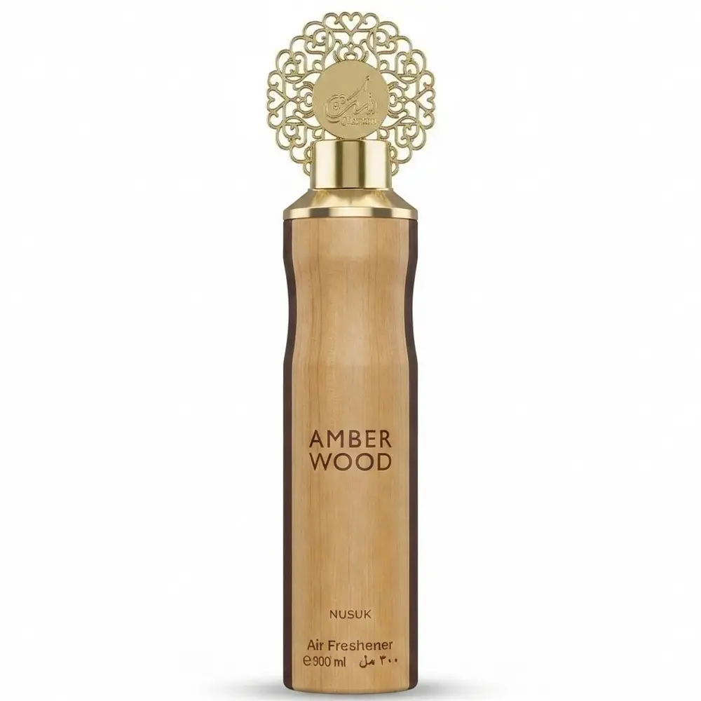 Zdjęcie produktu Odświeżacz Powietrza Dubajski Zapach do Domu Nusuk Amber Wood Spray 300ml