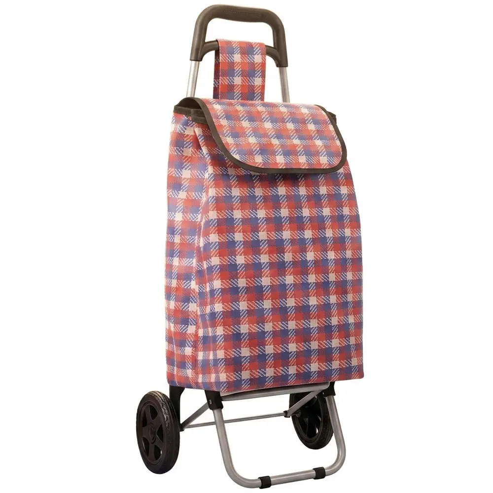 Zdjęcie produktu Wózek na Zakupy na Kółkach Feniks Stabilny Solidny 35x28x92 cm Pojemna Torba 33  L 