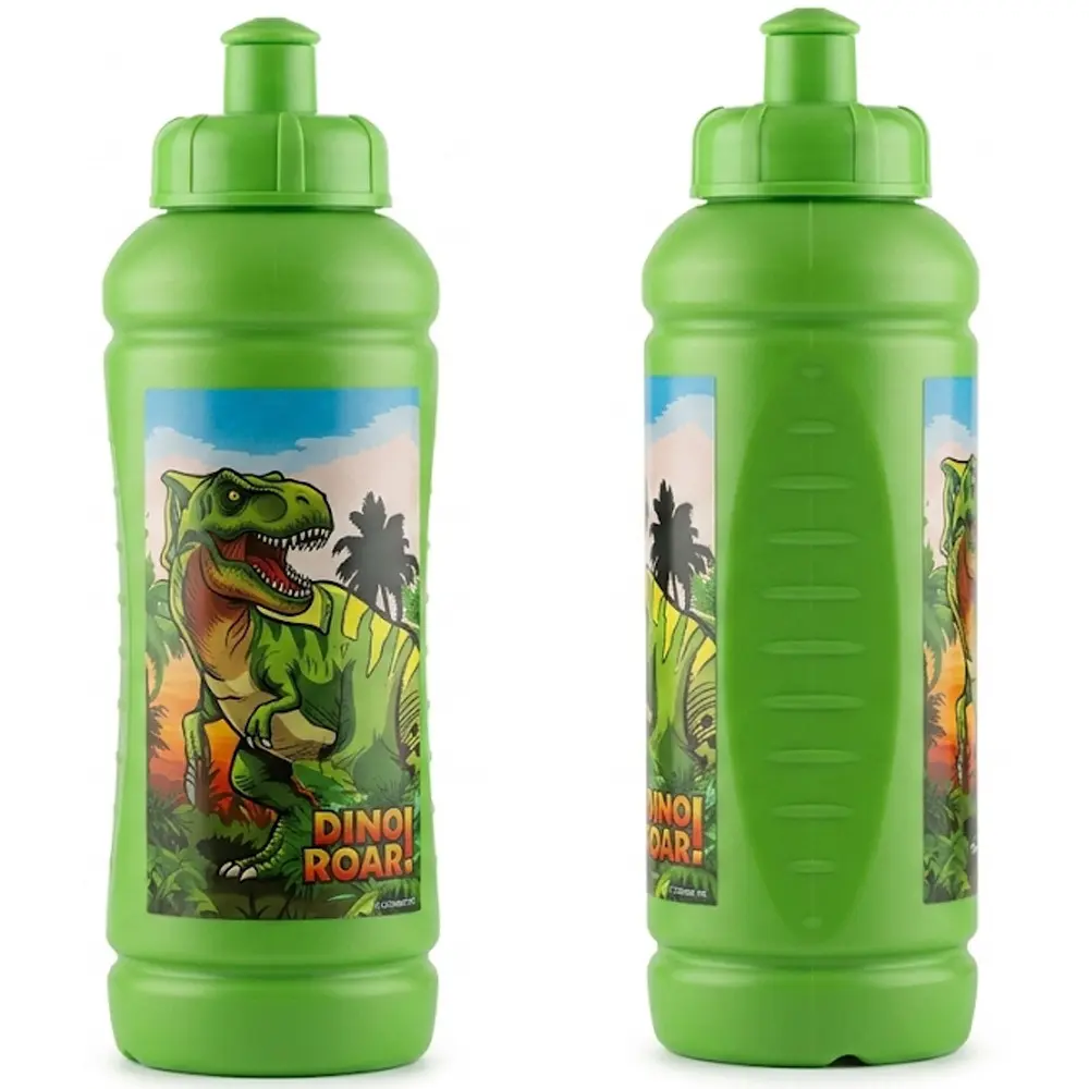 Zdjęcie produktu Bidon Butelka dla Dzieci na Wodę Sok Dino Antypoślizgowa Home Universe Dinozaur 450 ml