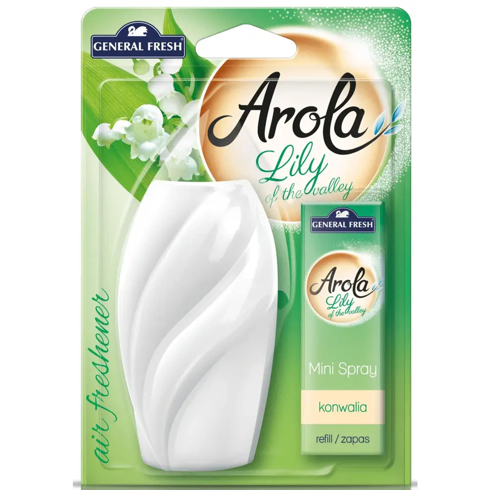 Zdjęcie produktu Odświeżacz Powietrza Mini Spray General Fresh Arola Lily Of The Valley Konwalia do Domu Auta 15 ml